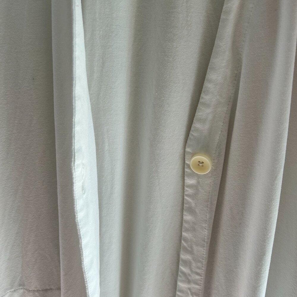 J. Jill Large White Long Cardigan with Pockets - Picture 4 of 5